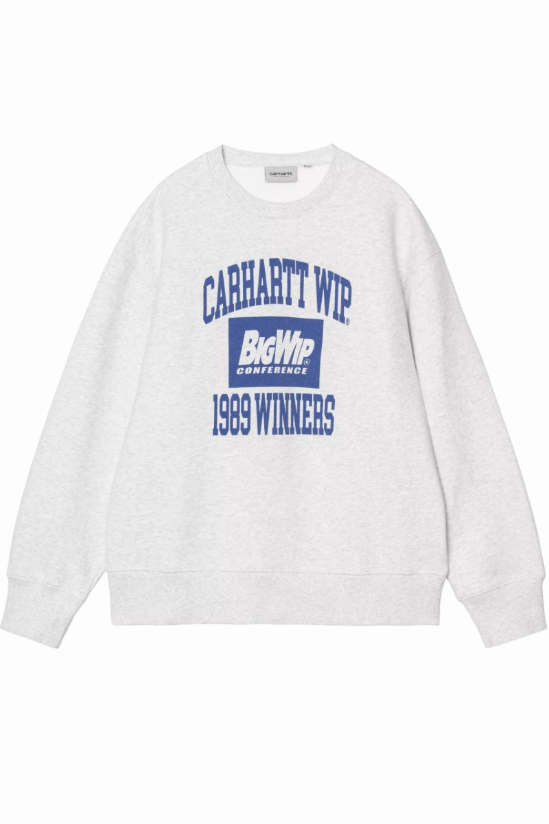 CARHARTT WIP 1989 WINNERS SWEAT Ash Heather Heavy Stone Wash