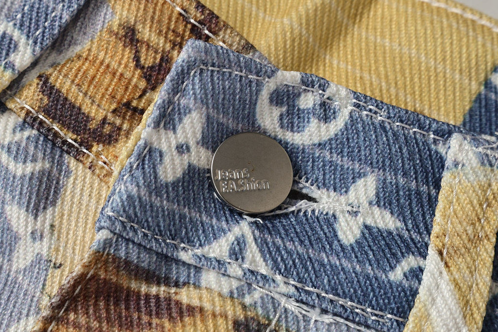 Patchwork Embroidered Jeans