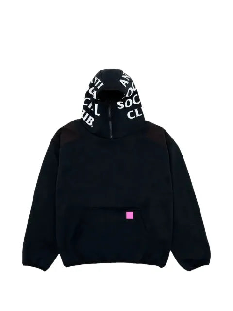 Anti Social Social Club logo-print zip-up hoodie