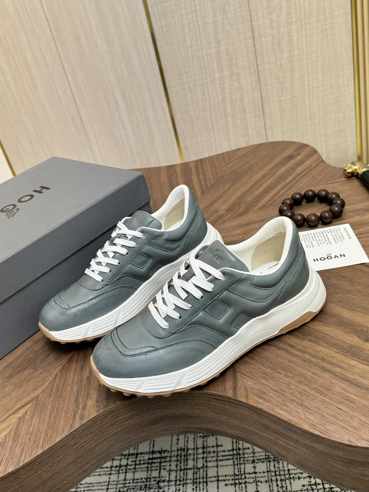 Hogan H-Stripes Platform Sneakers - Leather Lining