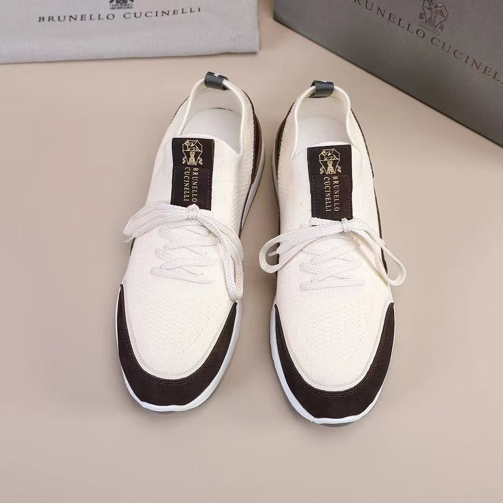 Brunello Cucinelli Contrast Low-Top Sneakers