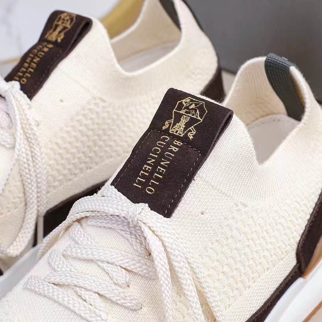 Brunello Cucinelli Contrast Low-Top Sneakers